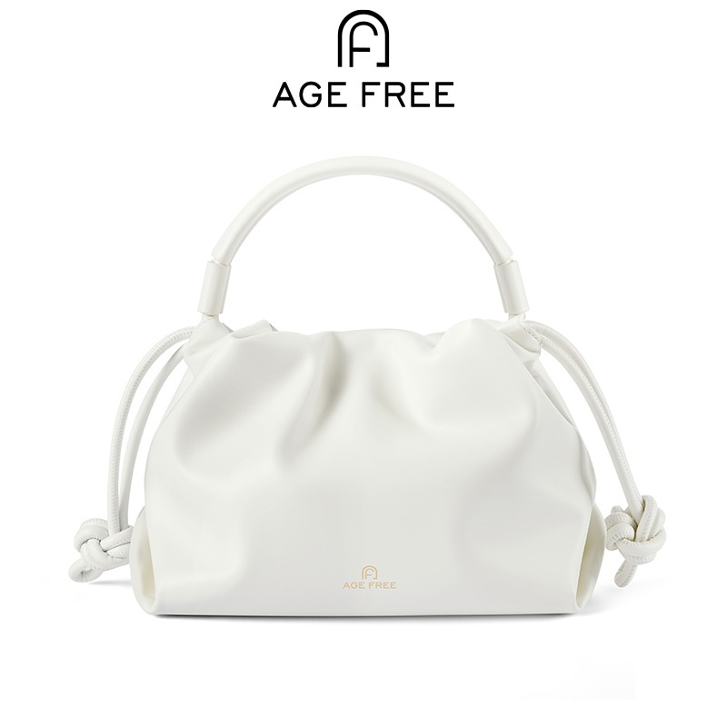 AGE FREE Flamenco bagกระเป๋าสะพายข้าง สไตล์โฮโบเรียบง่าย