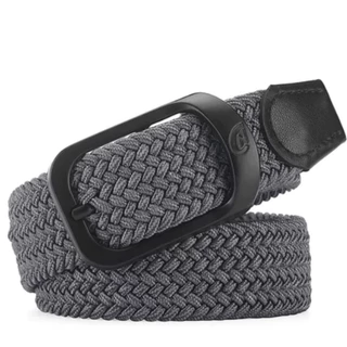 ส่งไวจากไทย Unisex Cinturones หรูหรา ทอเข็มขัดยางยืดผู้ชายหรูหราเข็มขัดผู้หญิงออกแบบผู้ชายหัวเข็มขัดเข็มขัดเอวไม่มีรูK21