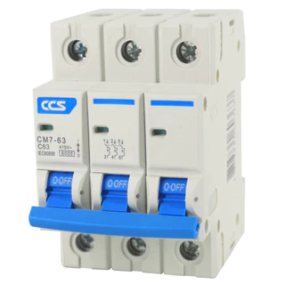 CCS เซอร์กิตเบรกเกอร์ เมนเบรกเกอร์ ลูกย่อย Circuit Breaker 1P / 2P / 3P ขนาด 10A-63A รุ่น CM7-63
