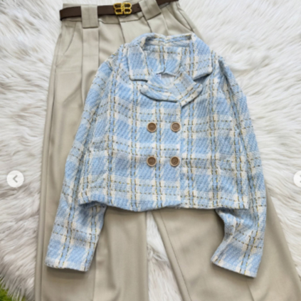 เสื้อแขนยาวผ้าทวิต 🏷️Yi Li Da