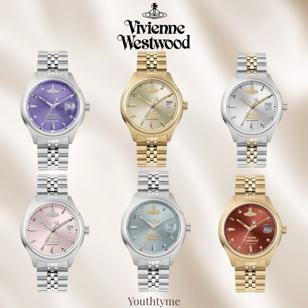 สินค้าพร้อมส่ง🇹🇭✨Vivienne Watch รุ่น Little Camberwell size 29 mm🩷💜 สีpastel น่ารักๆๆ💯มีอุปกรณ์ครบค่า