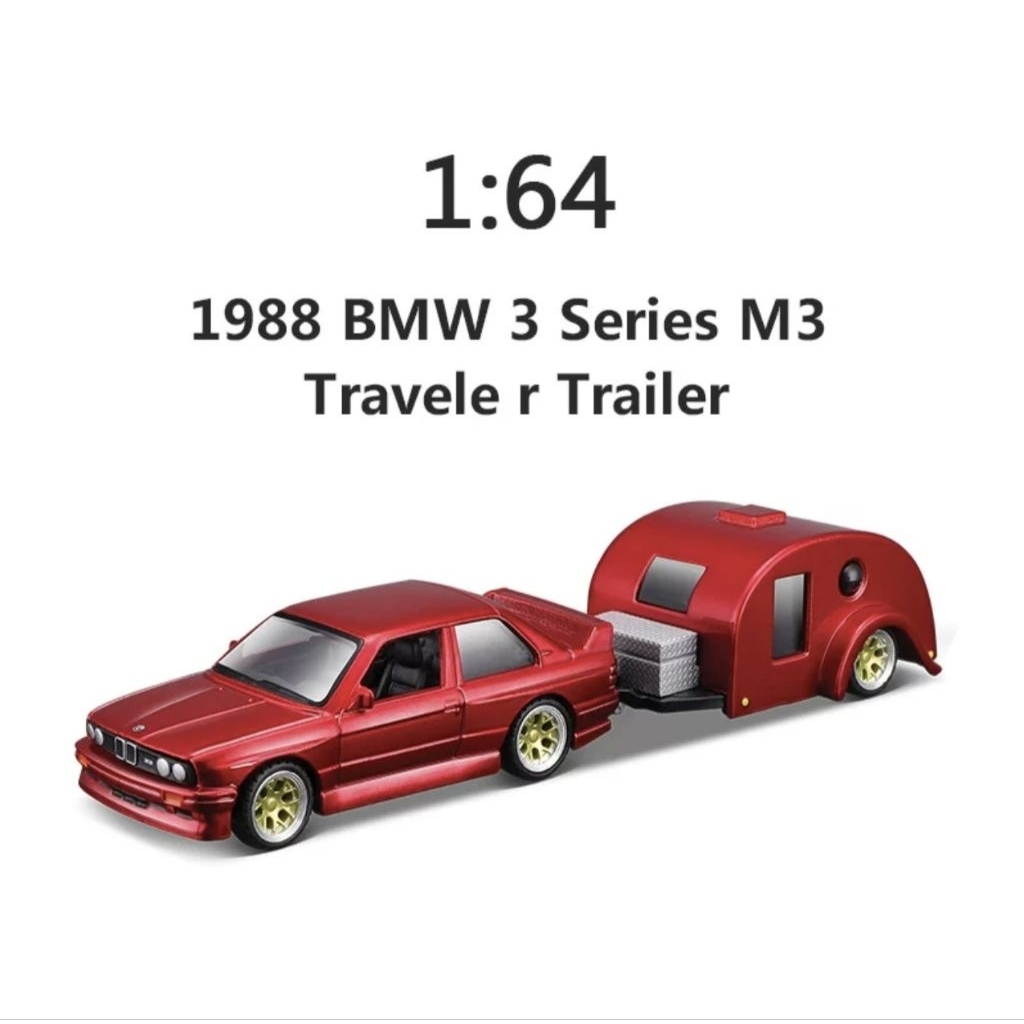 โมเดลรถ BMW E30 รถพ่วง สเกล 1/64