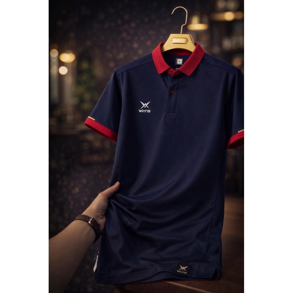 vins sport221/เสื้อโปโลเสื้อเปล่า ระบายอากาศได้ดี