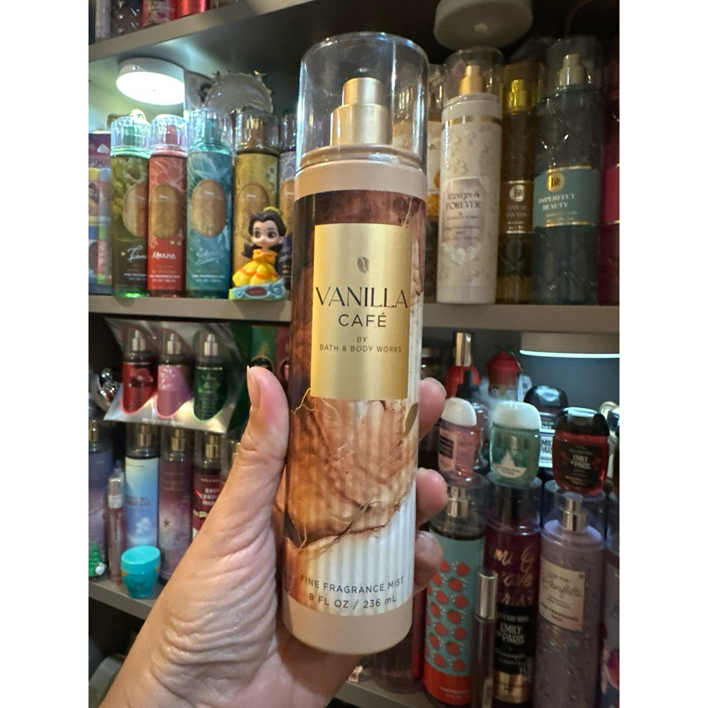 Bath&BodyWorks VANILLA CAFE Fragrance Mist  236 ml มีสินค้าพร้อมส่ง บอดี้สเปรย์​ ขวดใหญ่
