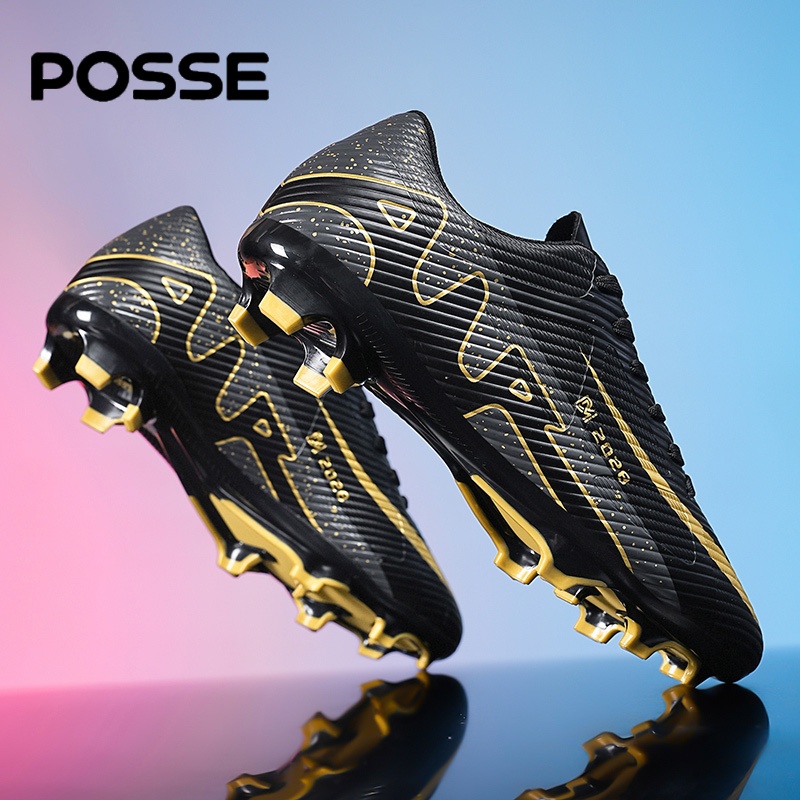 POSSE-35-44รุ่น FG Soccer Shoes รองเท้าฟุตบอล ใหม่ รองเท้าสตั๊ด รองเท้าฟุตบอลที่ราคาถูก สําหรับผู้ชา