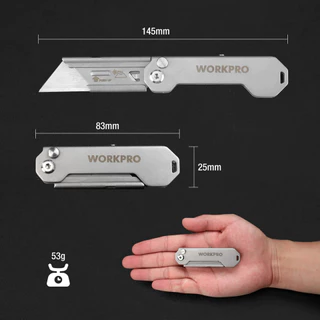 WORKPRO W011043A Utility Knife มีดเนกประสงค์ ยูทิลิตี้ พับได้ เปลี่ยนใบได้ (สินค้ามีหลายตัวเลือก)
