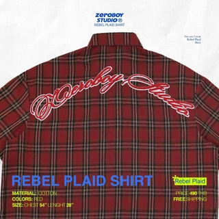 ZEROBOY® —REBEL PLAID SHIRT เสื้อเชิ้ตแขนสั้นลายสก็อต