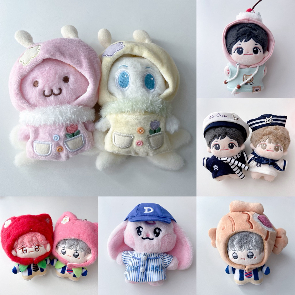 ♡ พร้อมส่ง | (🚨ตัวโชว์) bunny & doll cloth ชุด เสื้อผ้า หมวก น้องกระต่าย ชุดตุ๊กตา 10 cm