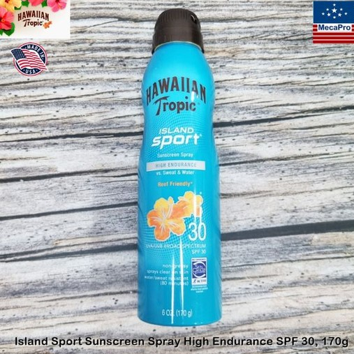 40%Sale! EXP 03/26 Hawaiian Tropic® Island Sport Sunscreen Spray High Endurance 170g สเปรย์กันแดด ให