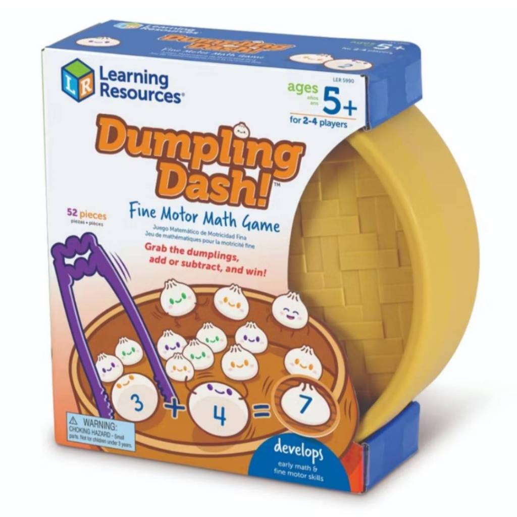 Learning Resources - Dumpling Dash Fine Motor Math Game เกมคณิตศาสตร์ ฝึกกล้ามเนื้อมัดเล็ก(5y+)