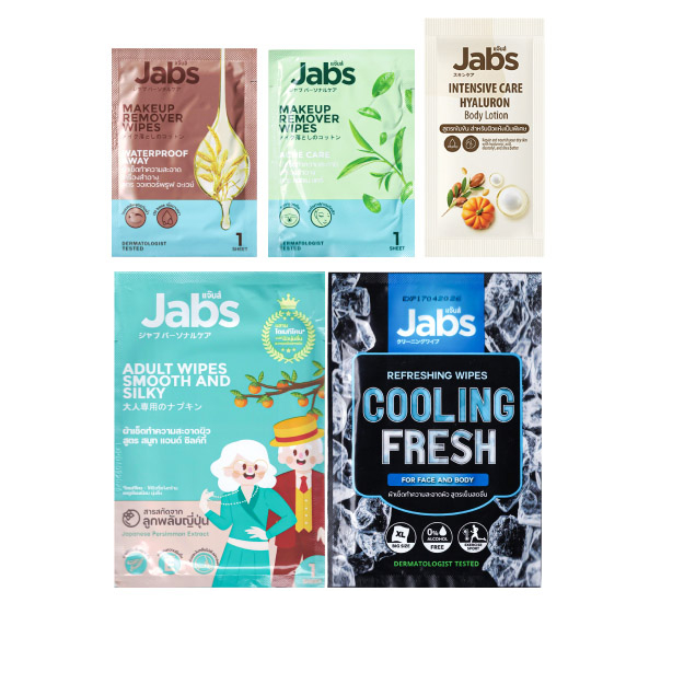 [ของแถม] Jabs แจ๊บ [คละแบบ 5 ซอง]