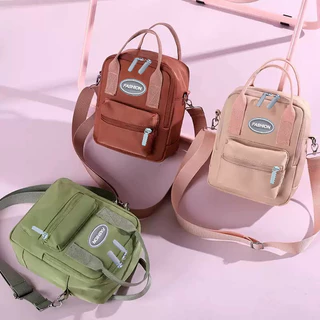 [BG02] กระเป๋าสะพายข้างมินิ กระเป๋าถือผู้หญิง ผ้าไนลอนกันน้ำ ช่องเยอะ ใส่มือถือ แฟชั่นใช้งานทุกวัน