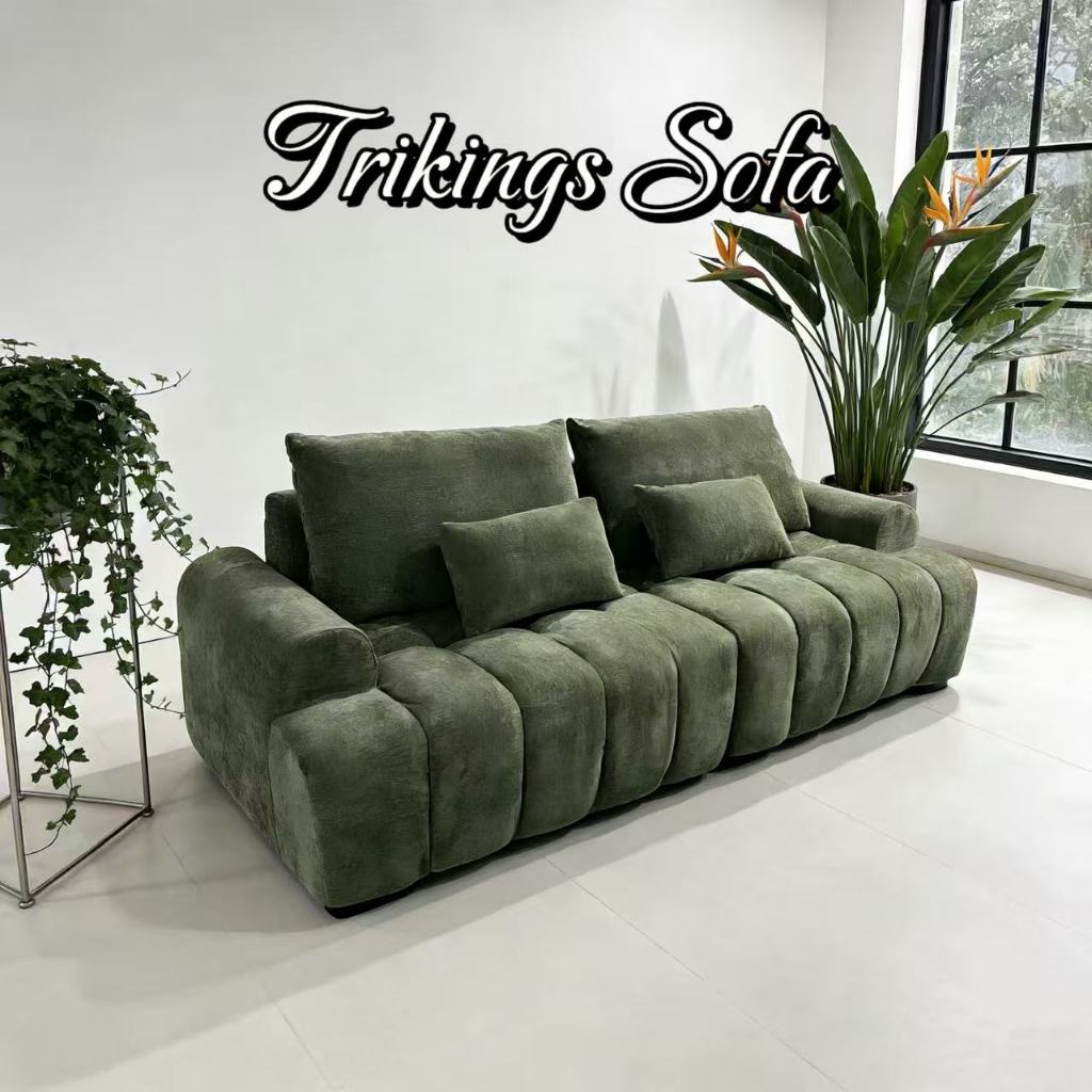 Trikings โซฟาลักชัวรี่เกาหลีผ้าชีนิล กันน้ำ-สัตว์เลี้ยงพกพาได้ สำหรับ โซฟาแบบบีบอัด