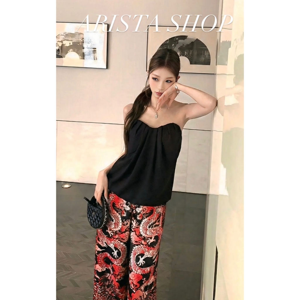 เฉพาะกางเกง❌พร้อมส่ง ส่งไว❌กางเกงขายาว ต้อนรับตรุษจีน Chiness New Year (ผ้าไหมอิตาลี) - รูปที่ 2