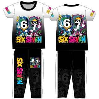 มาแรง!!ชุดเด็กsixsevenสีสันสดใส ใส่แล้วหล่อเท่ห์สุดๆ 2-12ปีใส่ได้ พิมพ์ลายทั้งตัว งานไทย