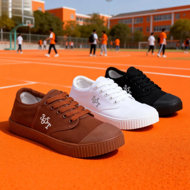 รองเท้านักเรียนชาย ผ้าใบกีฬา ใส่เรียนประจำวัน น้ำหนักเบา ไม่อับเท้า ไซส์ 31–45 ส่งจากไทย 365T - รูปที่ 2