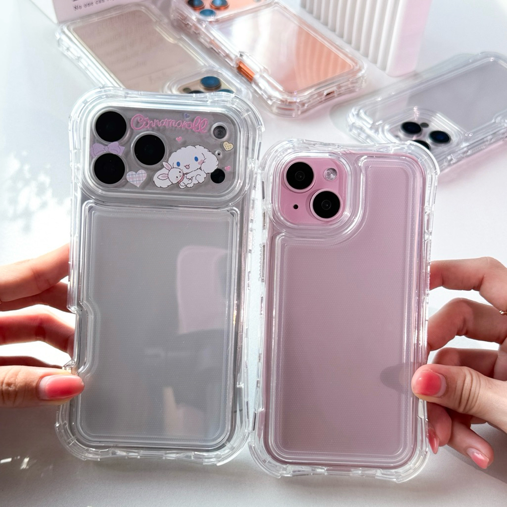 [i17] พร้อมส่ง 🛸 E5S13 เคสประกบกันกระแทกดีเยี่ยม 3ชั้น ☄️เคสไอโฟน เคสใส เคสกันกระแทก สำหรับ iPhone 16Plus,17Air,17Promax