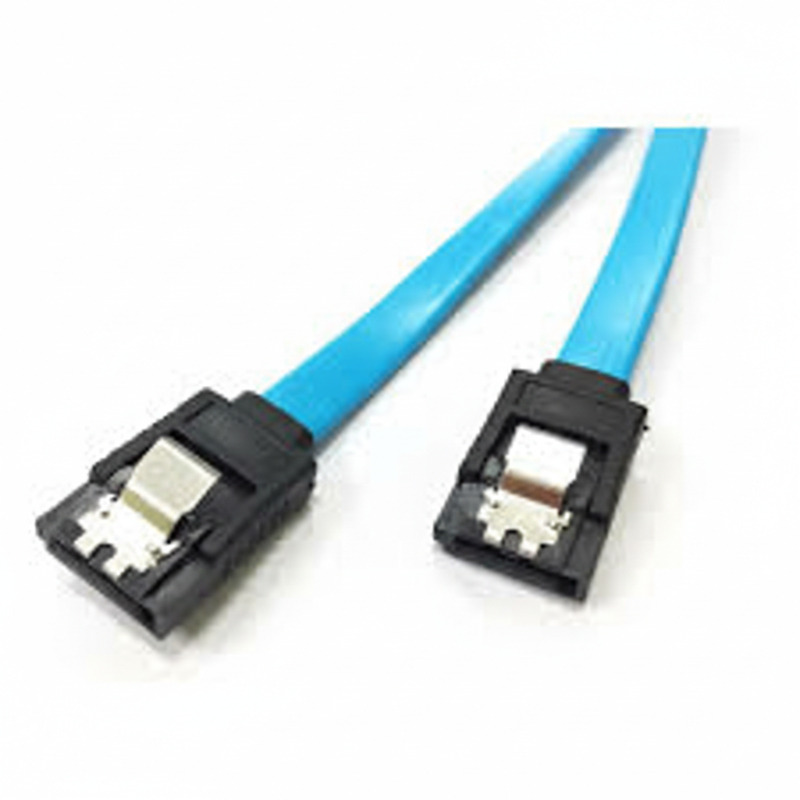 สาย SATA แบบหัวต่อตรง สีฟ้า  SATA 3.0 Cable 26AWG Serial ATA Cable สายต่อHDD ฮาร์ดดิสก์
