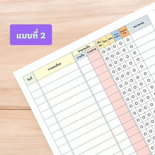 สมุดบันทึกรายรับ-รายจ่าย A5 40หน้า บัญชี ค่าใช้จ่าย รายได้ รายจ่าย สมุด ถนอมสายตา