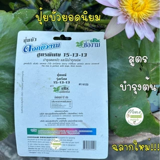 แพ็คแกจใหม่!!! ปุ๋ยบัว ตรา ช่องาม ปุ๋ยดอกบัว ปุ๋ยไม้น้ำ มี 2 สูตร คือ สูตรบำรุงต้น สูตรบำรุงดอก ใช้ดีใช้ง่ายเห็นผลไว
