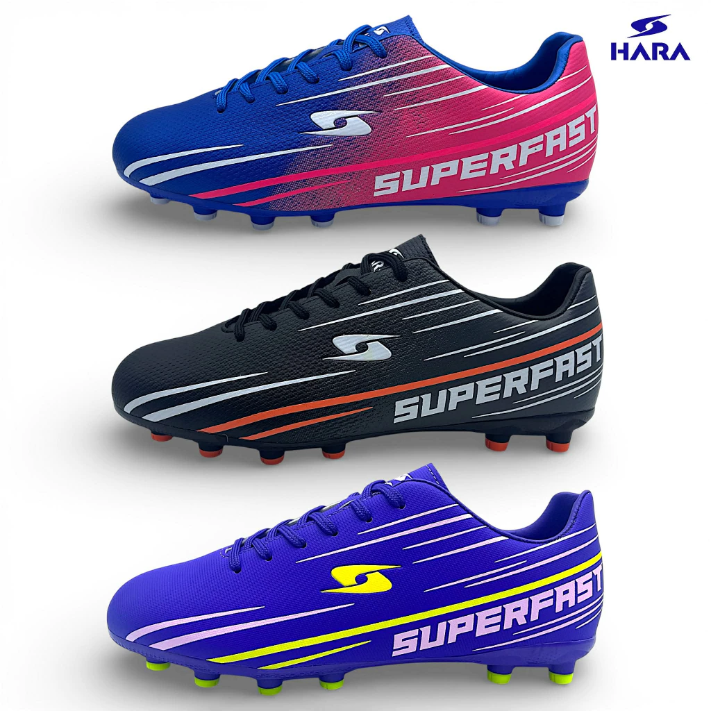 HARA Sport รองเท้าสตั๊ดหน้ากว้าง Wide รองเท้าฟุตบอล ไซส์เด็กและผู้ใหญ่ รุ่น Superfast Basic รหัส F40