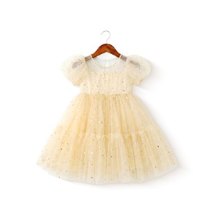 ชุดเดรสเด็ก เดรสขาวยาวน่ารัก ชุดเดรส ชุดราตรีเด็กผู้หญิงสีขา…