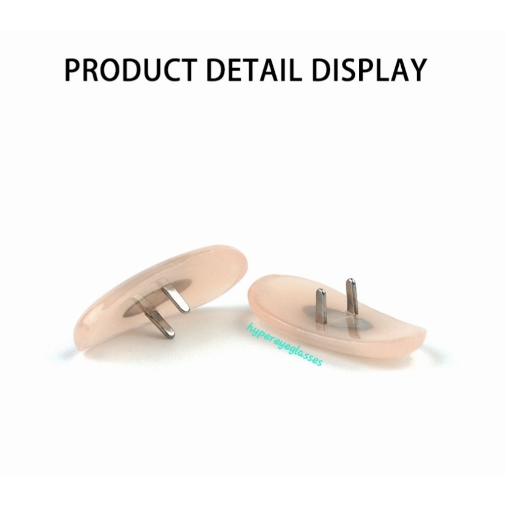 Nosepad แป้นจมูกR-B แบบแข็ง แป้นจมูกแบบพับ/หนีบ แป้นจมูกมี ซ้าย-ขวา สีครีม