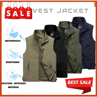 เสื้อกั๊กทหารชาย แจ็คเก็ตลำลอง น้ำหนักเบา ระบายอากาศได้ดี เห…