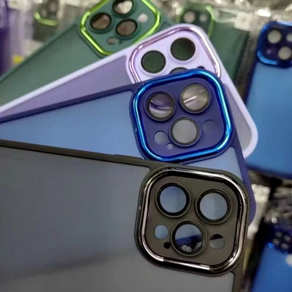 【รุ่นใหม่】เคสขอบสีหลังด้าน สำหรับ Vivo Y16 Y15S Y01 Y01A Y35 Y21 Y21T T1X Y33S เคสกันกระแทก - รูปที่ 6