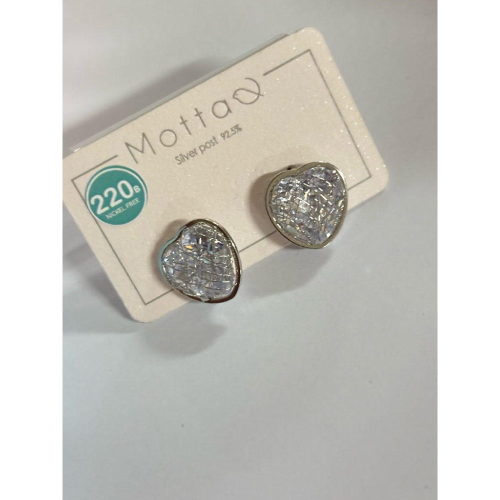 ต่างหู รูปหัวใจ Motta ม๊อตต้า
