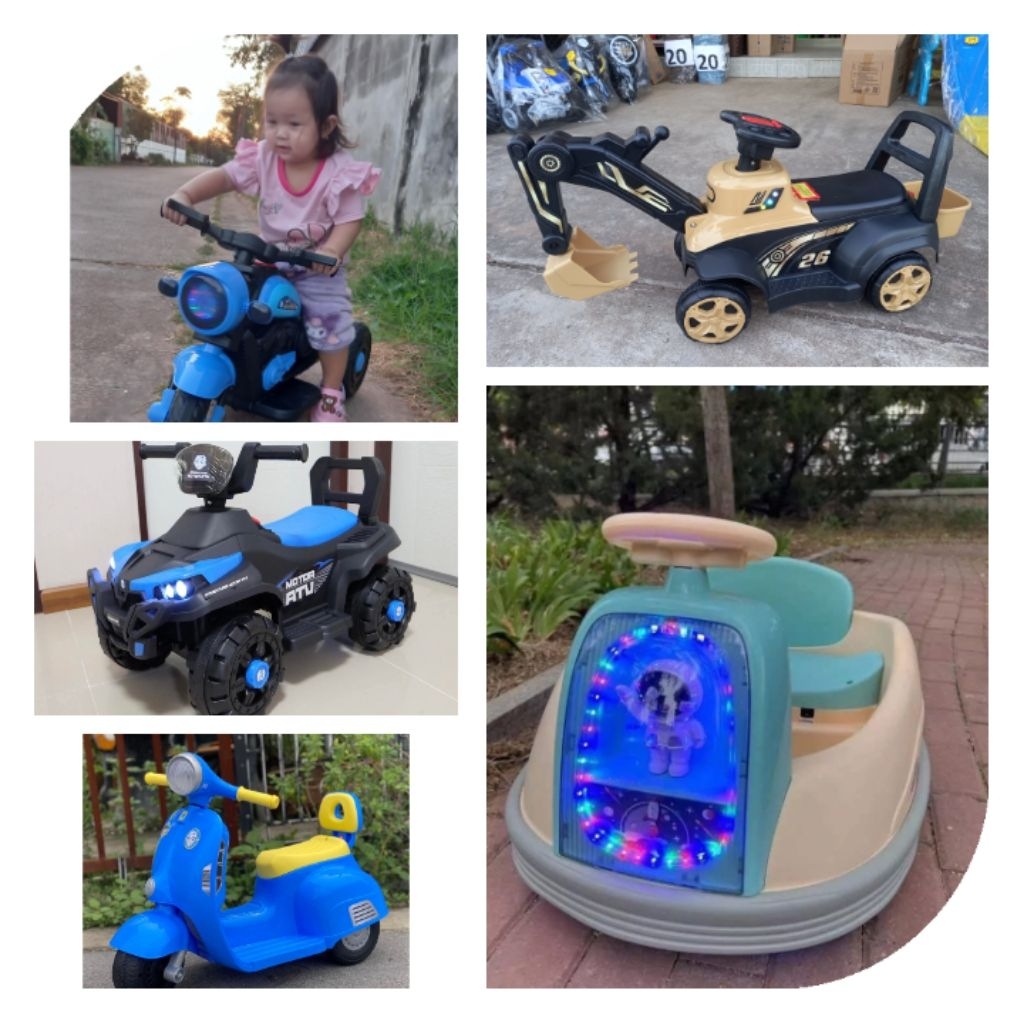 (พร้อมส่ง) รถแบตมีเสียงมีไฟ (เอส26)