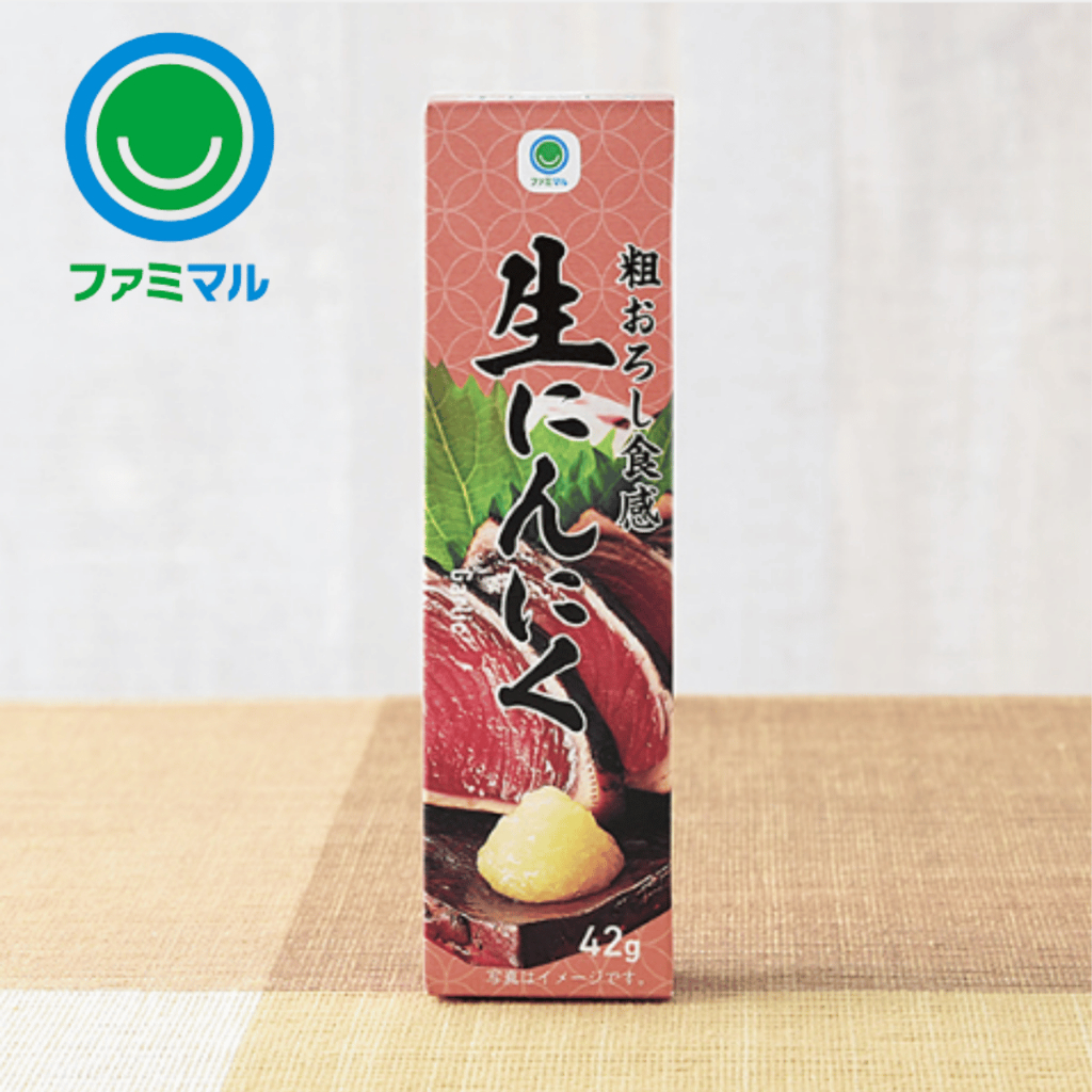 FamilyMart Fresh Garlic Paste Coarse Ground Texture Japanese Cooking Ingredient Direct Import