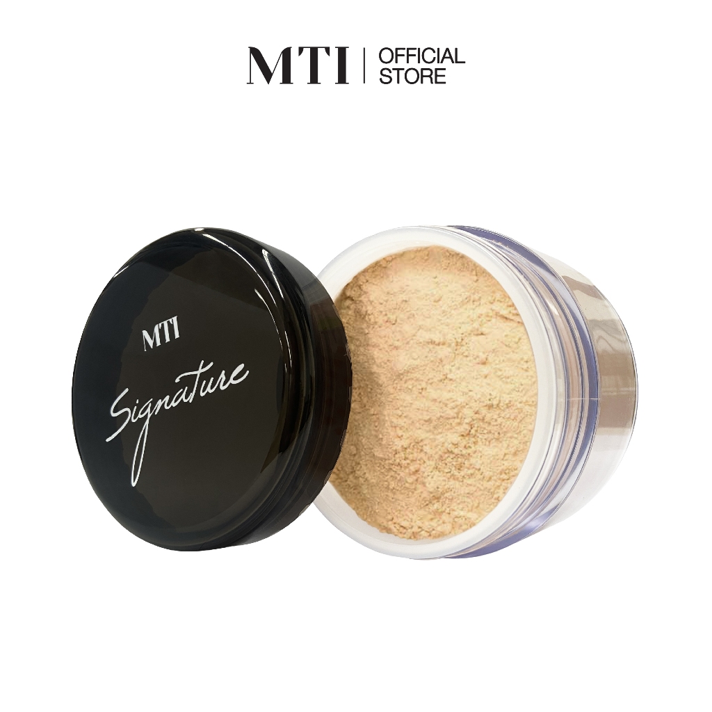MTI Signature แป้งฝุ่นเนื้อละเอียด บางเบา ช่วยวับความมัน ขนาด 40 กรัม PDPZF