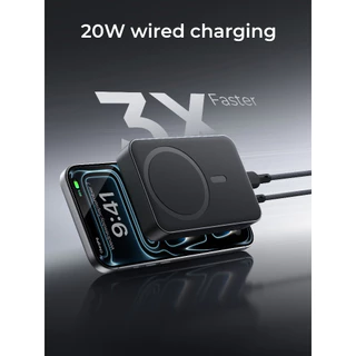[CCC] AUKEY PB-ML01 MagSafe Power Bank 10000mAh 20W ชาร์จไร้สาย มีขาตั้ง ติดแน่น iPhone 15/16/17