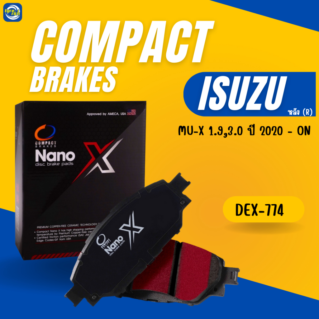 ผ้าเบรกหลัง COMPACT ISUZU DEX – 774