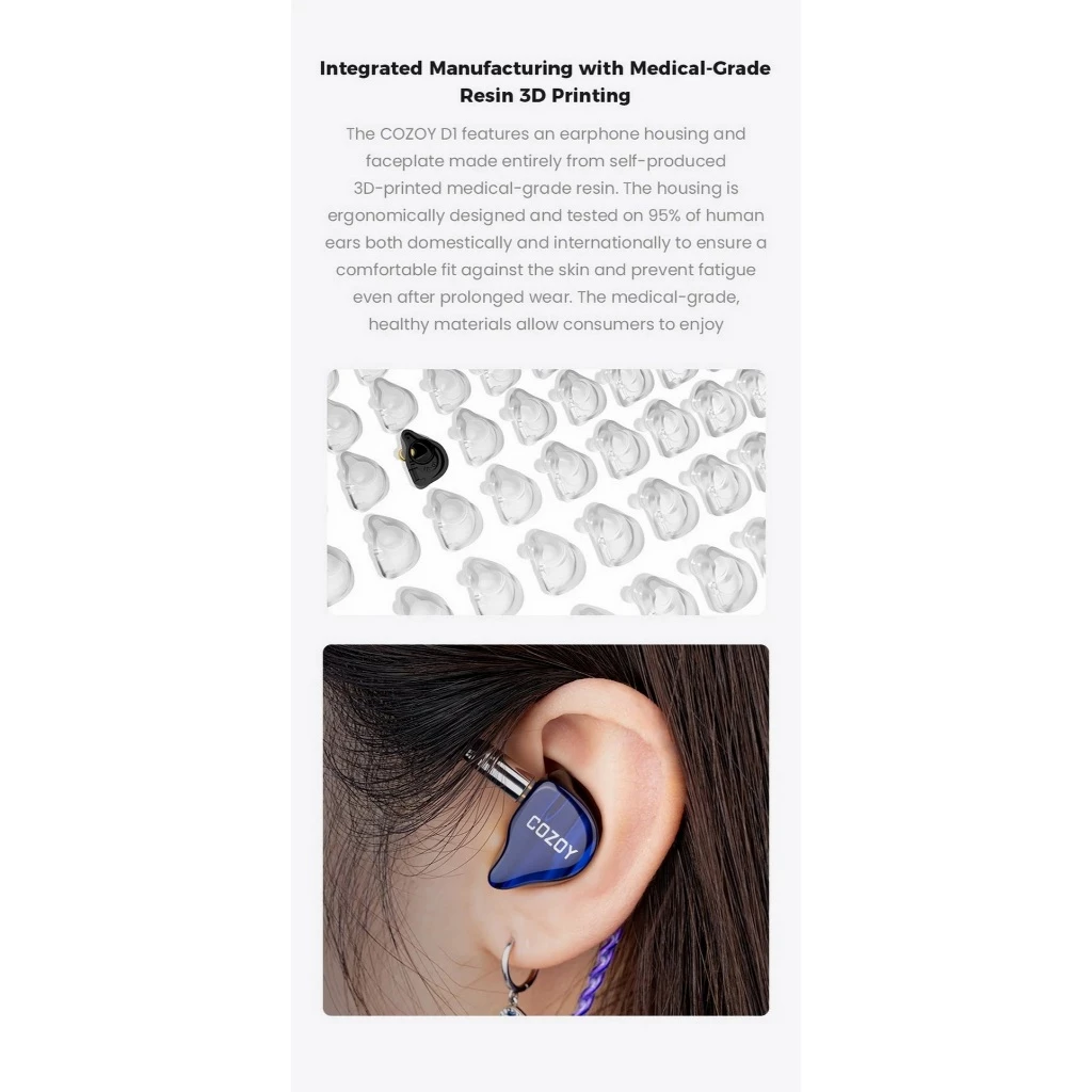 Cozoy D1 หูฟัง IEMs Hi-Res ไดรเวอร์ Dual BA+DD รับประกันศูนย์ไทย thumbnail 7