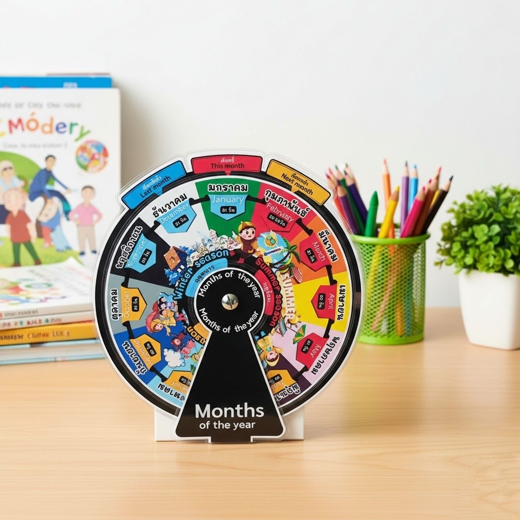 วงล้อเดือน  1 ปี  12 เดือน  Months of the year