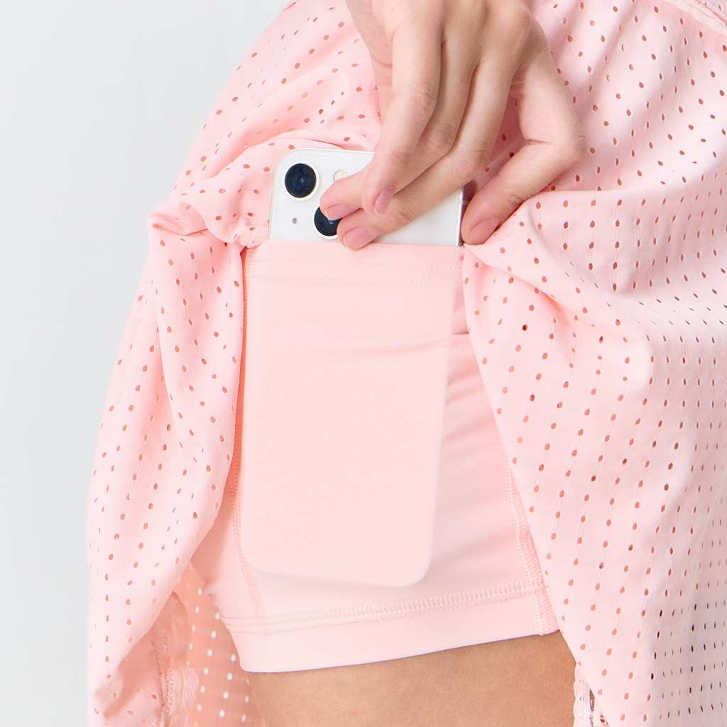 Janesuda x Wakingbee Court Skorts กระโปรง เทนนิส กอล์ฟ พร้อมซับในขาสั้น ผ้าฉลุ แต่งริมลูกไม้ มีกระเป๋าซ่อน ราคา ถูกที่สุด ดีลบีเคเค แกลเลอรีภาพที่ 3