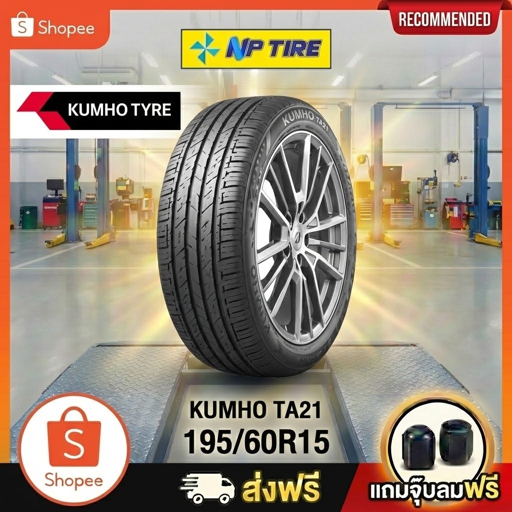ยาง 195/60R15 KUMHO TA21 ราคาต่อเส้น ปี 2024