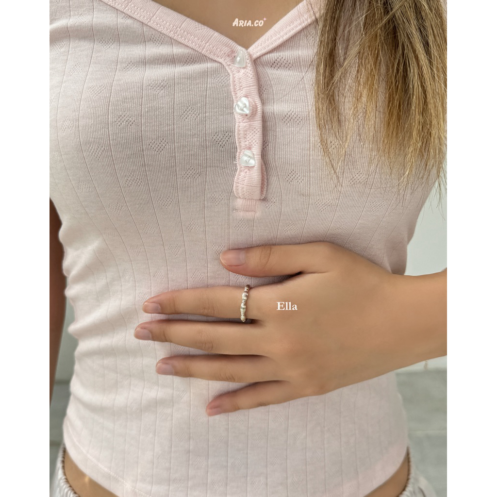 Ella Ring (Silver) ปรับขนาดได้ | Aria.co