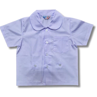 เสื้ออนุบาล คอบัว เอวกระดุม ตรา YS by ย๊อกเซ้ง ผ้าโทเร ใส่สบาย รีดง่าย /บิลเบิกได้