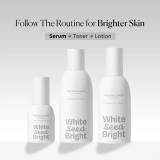 THE FACE SHOP WHITE SEED BRIGHTENING SERUM เซรั่มน้ำนม กู้หน้าหมอง ผิวออร่า หน้าไบรท์ ผิวใส ฉ่ำน้ำ