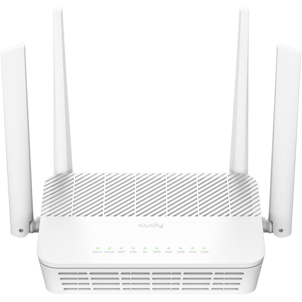 Cudy WR3000S AX3000 Dual Band WiFi 6 Mesh Router, 5 Gigabit Ethernet RJ45 Ports