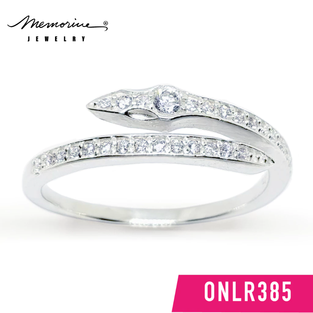 Memorine Jewelry แหวนเงินแท้ 925 ฝังเพชรสวิส(CZ) : ONLR385