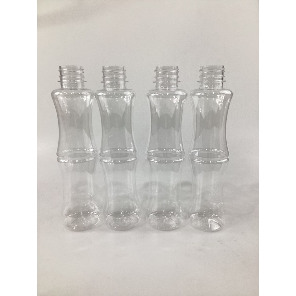 แพคใหญ่ (150 ใบ) ขวดพลาสติก PET ทรงปล้องอ้อย ปริมาตร 300 ml.