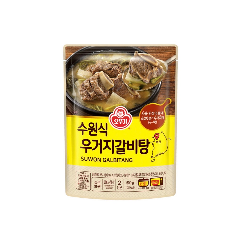 [ของแท้] 수원식우거지갈비탕 Ottogi Suwon Galbitang (ซุปซี่โครงวัวสำเร็จรูป) 500g