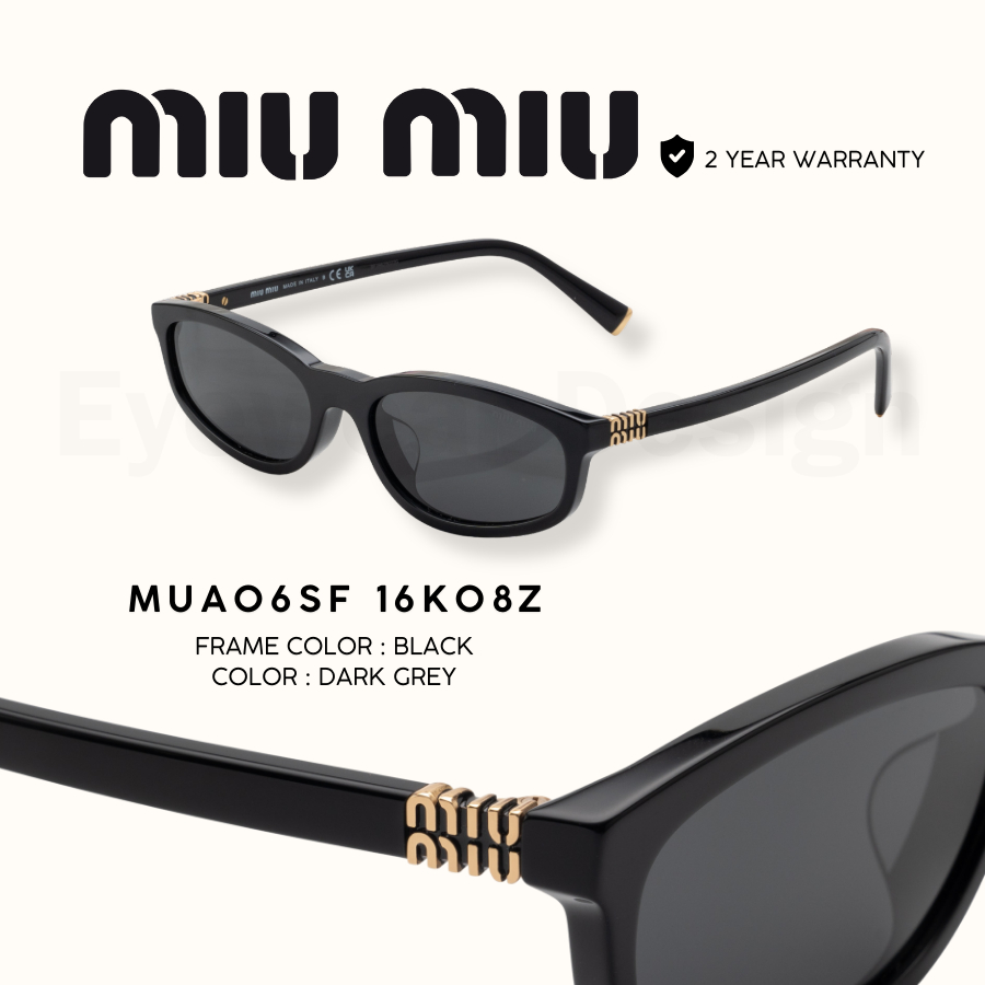แว่นกันแดด MIU MIU MUA06SF พร้อมอุปกรณ์ ของแท้ 100% - รูปที่ 4