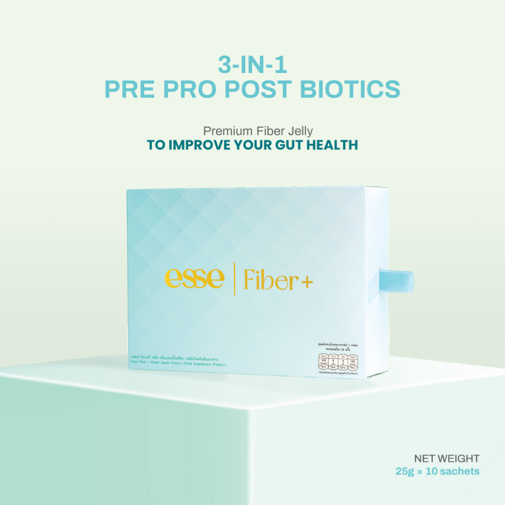 Esse Fiber PLUS (Food Supplement Product) เอสเซ่ ไฟเบอร์ พลัส รสแอปเปิ้ลเขียว (ผลิตภัณฑ์เสริมอาหาร)