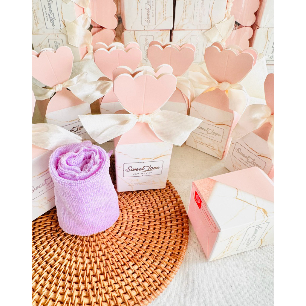 ของชำร่วยผ้าเช็ดหน้า ส่ง10.8 บาท แพคกล่องสวย ของชำร่วยงานแต่ง ผ้าขนหนูของชำร่วย - รูปที่ 7