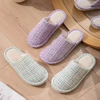 รองเท้าใส่ในบ้าน รองเท้ากำมะหยี่ สลิปเปอร์ (สีพื้น ) กันลื่น สไตล์เกาหลี NO.T818 แนะนำเพิ่ม2ไซส์ พร้อมส่ง